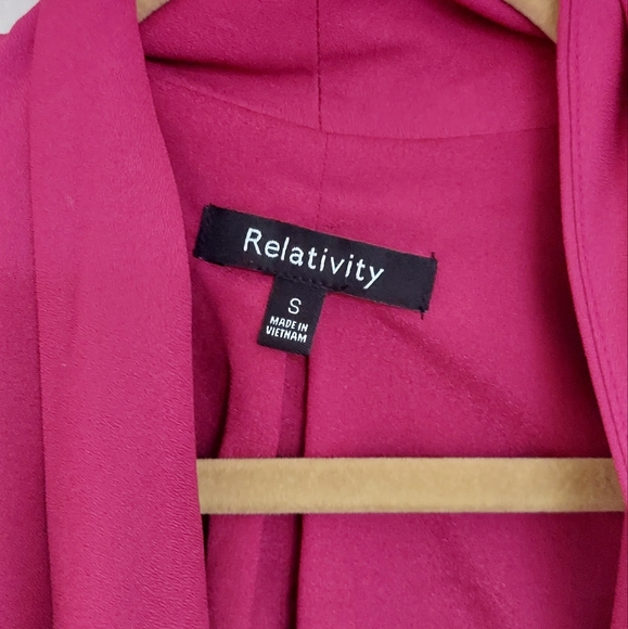 Relativity draped pink blazer - Picture 2 of 5